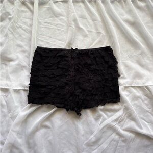 Sunday Retreat Lace Ruffled Bloomer Mini Shorts